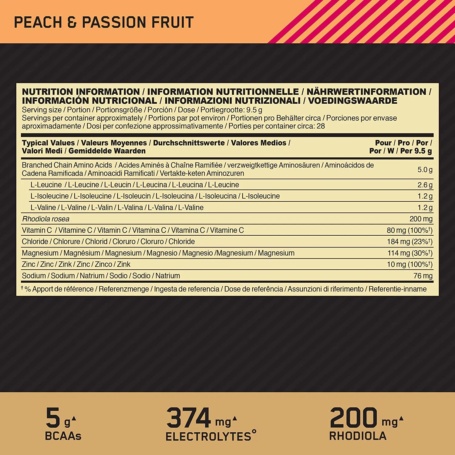 Gold Standard BCAA - 28 Servings