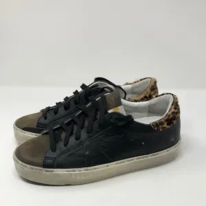 Golden Goose HI STAR Black Leather withBrown Toe Sneaker