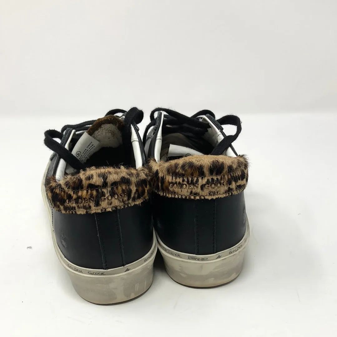 Golden Goose HI STAR Black Leather withBrown Toe Sneaker