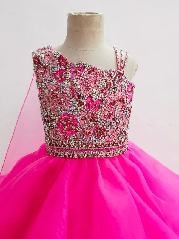 Gorgeous Little Princess Stunning Evening Dress with Cape