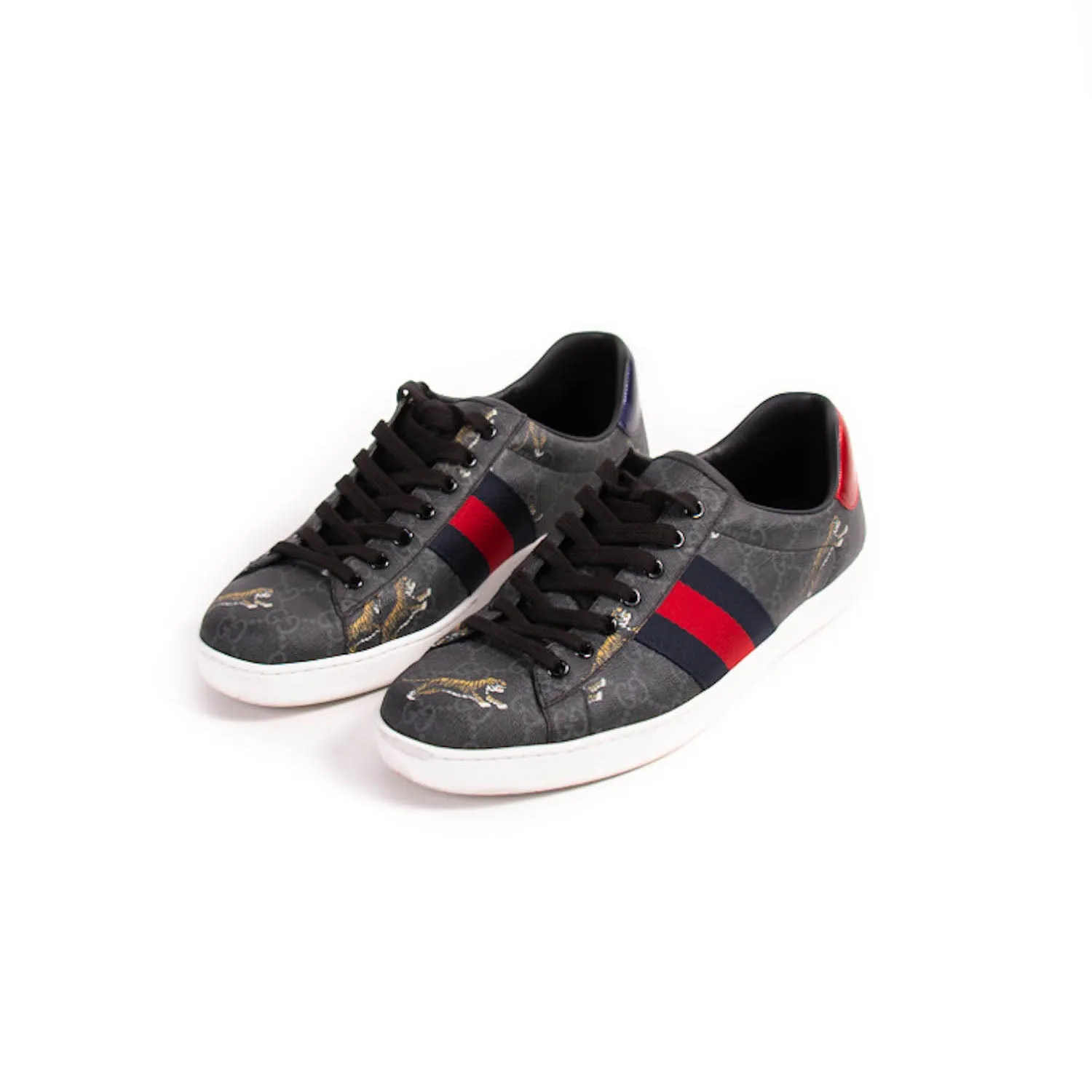 Gucci Ace GG Supreme Tiger Prints Sneakers