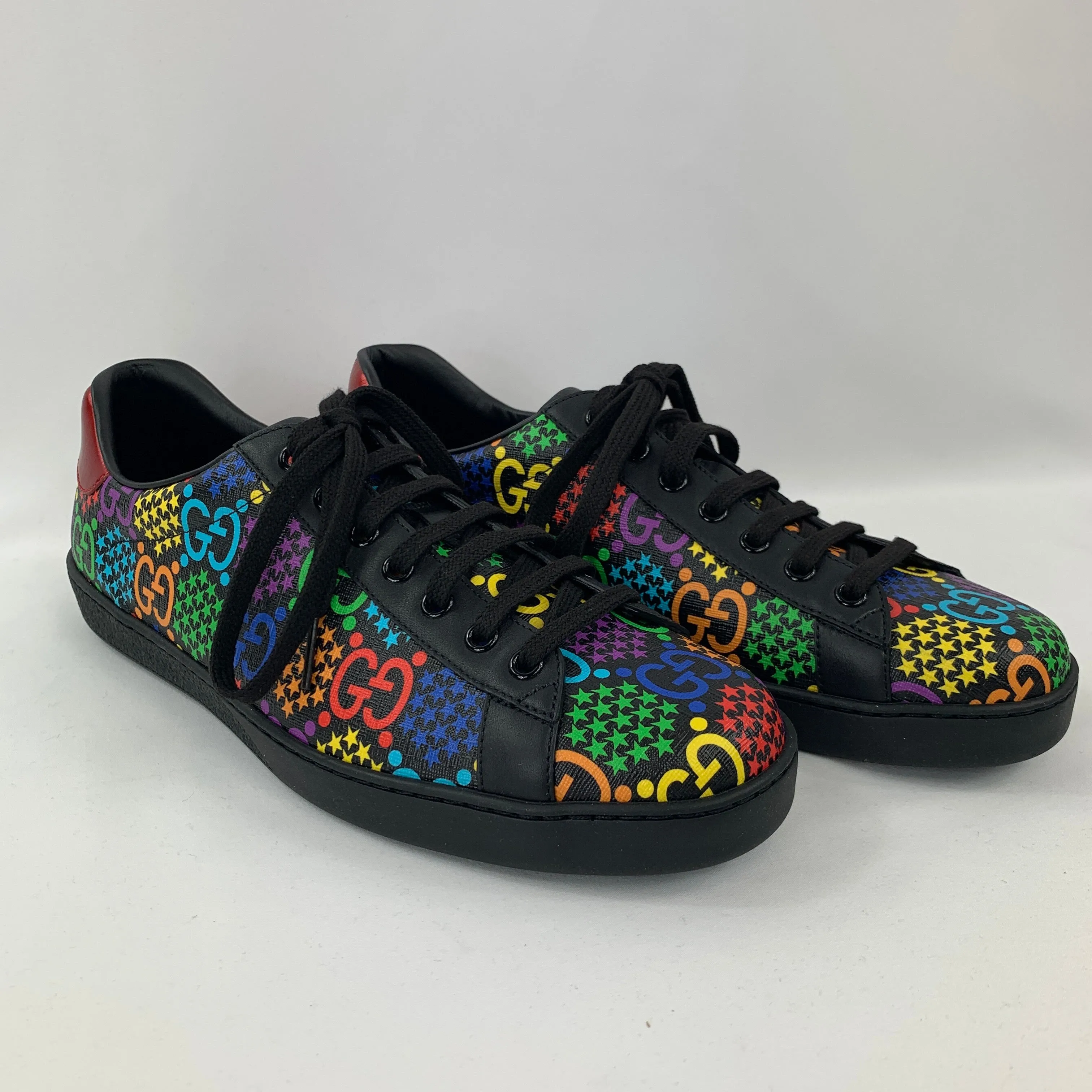 Gucci GG Psychedelic Ace Sneaker in Black
