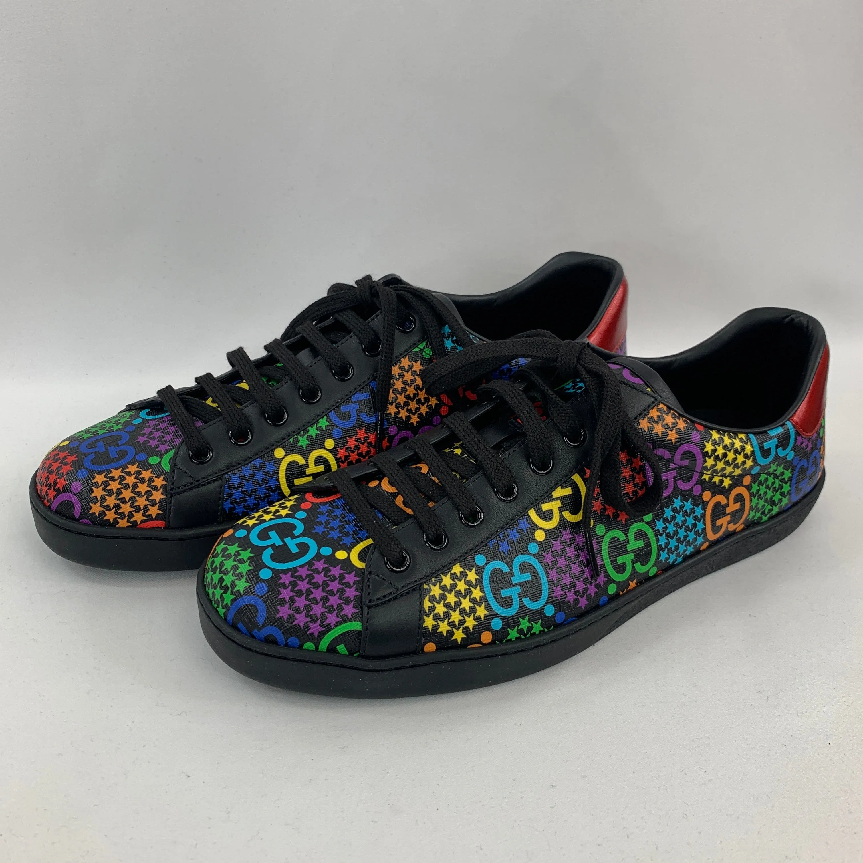 Gucci GG Psychedelic Ace Sneaker in Black