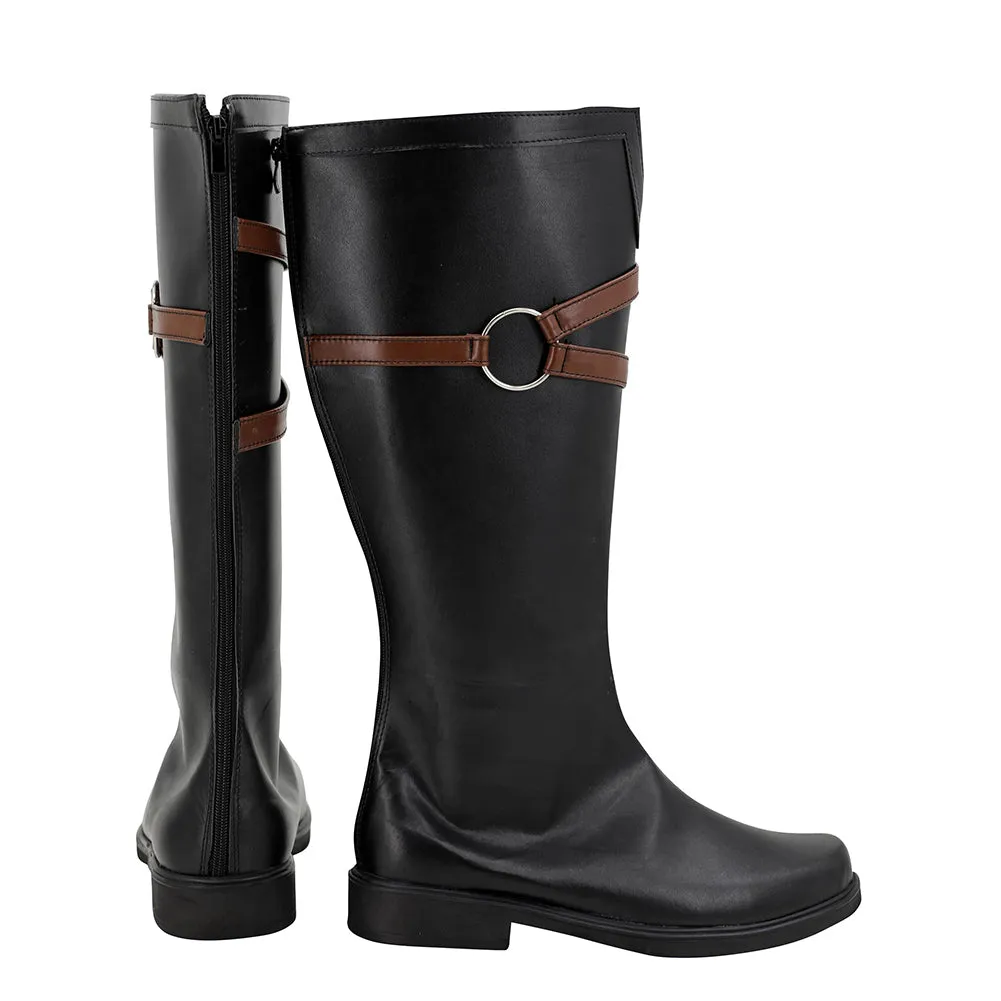 GUILTY GEAR Testament Cosplay Black Boots Halloween Costumes