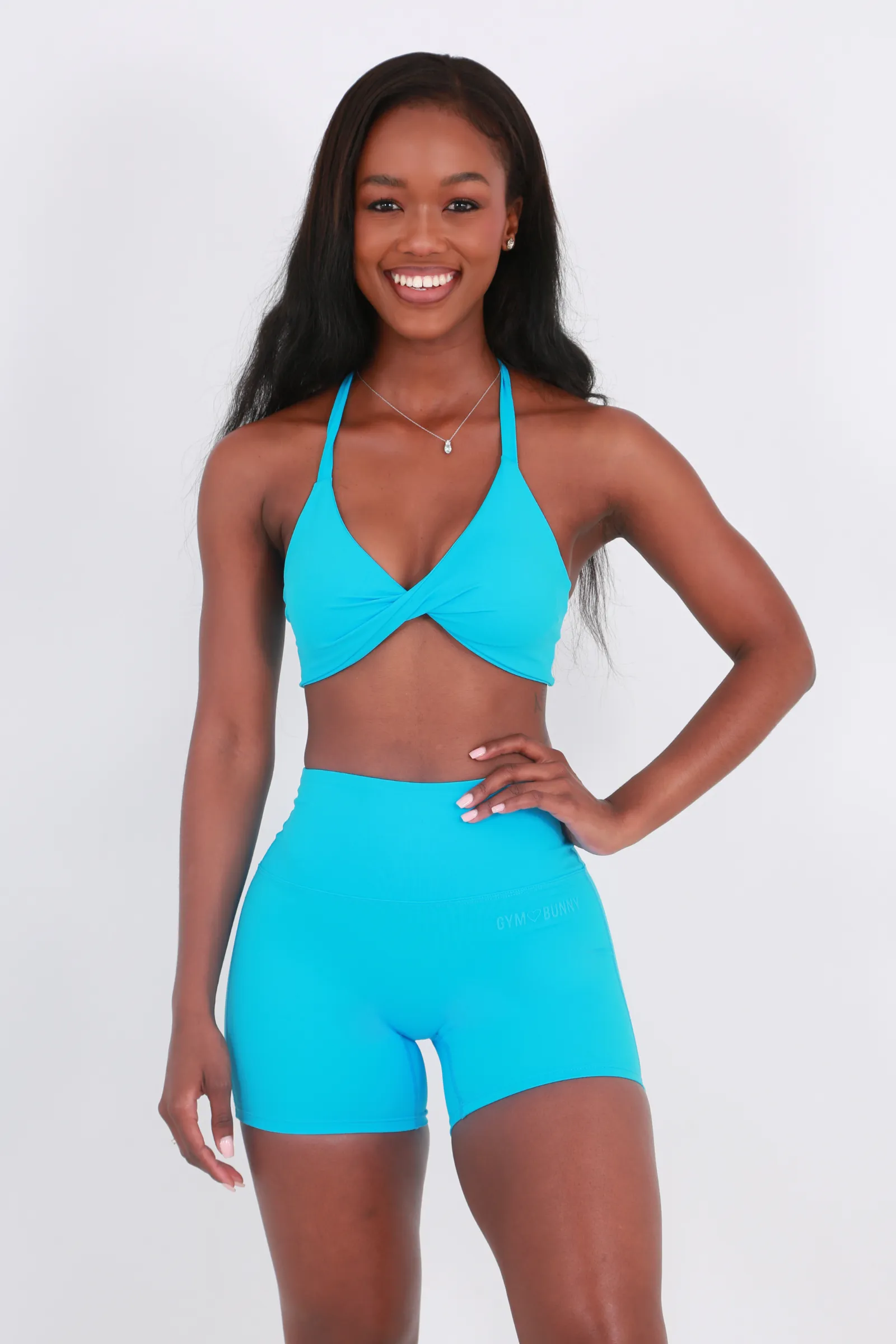 Gym Bunny Pump shorts- Light blue