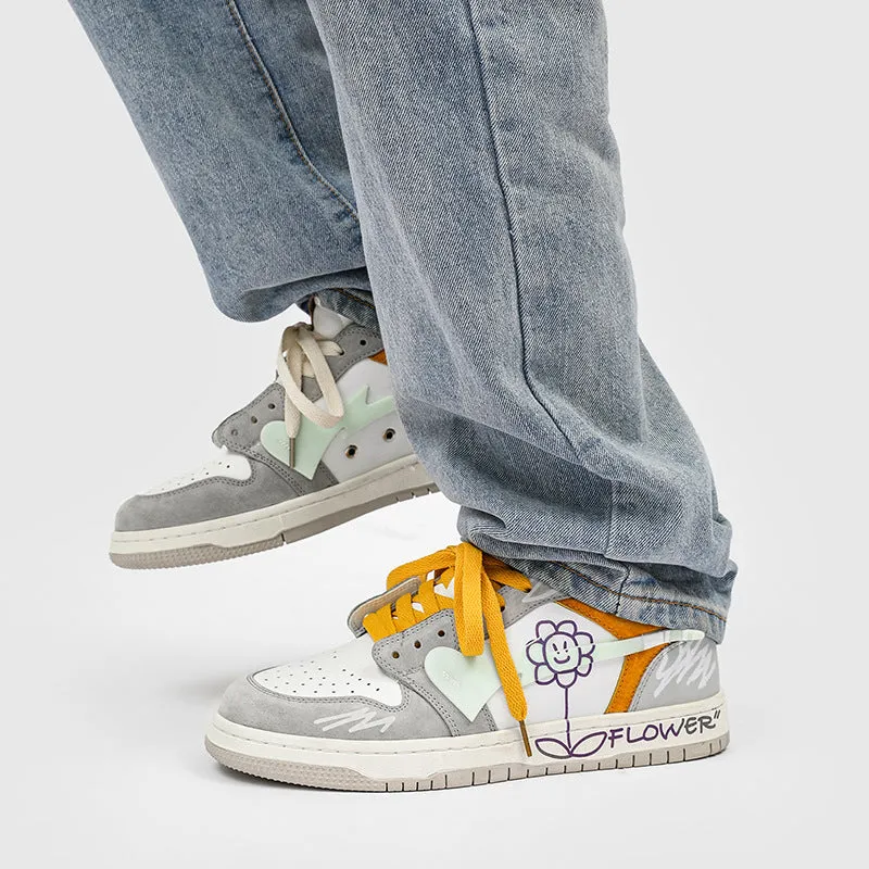 H-Block | Flower Totem Canvas Sneakers