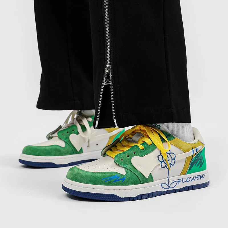 H-Block | Flower Totem Canvas Sneakers