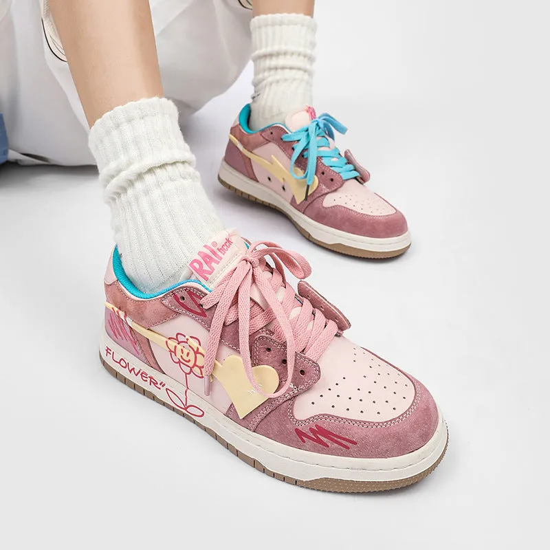 H-Block | Flower Totem Canvas Sneakers