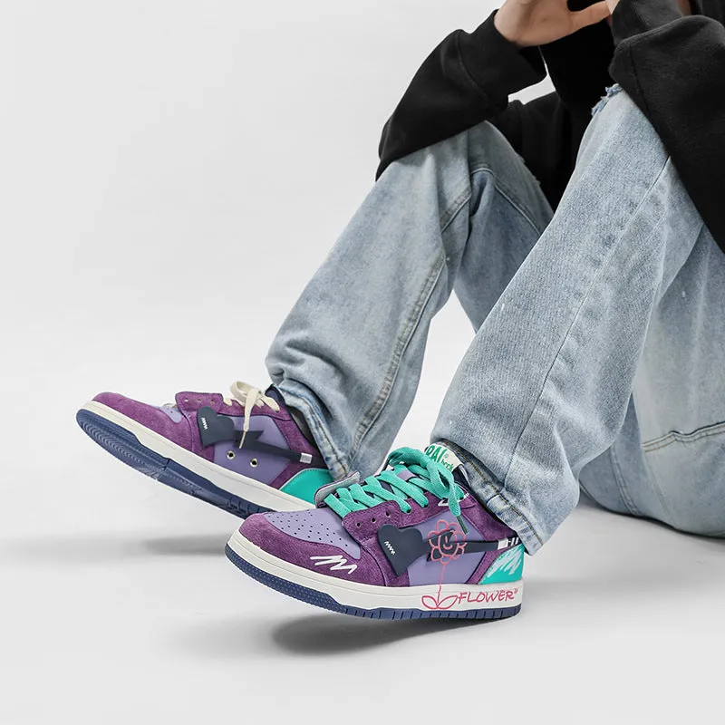 H-Block | Flower Totem Canvas Sneakers