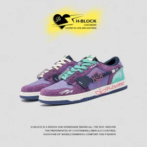 H-Block | Flower Totem Canvas Sneakers