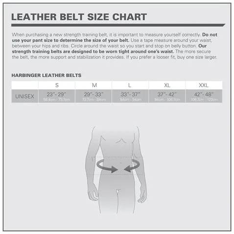 Harbinger 4" PADDED LEATHER BELT
