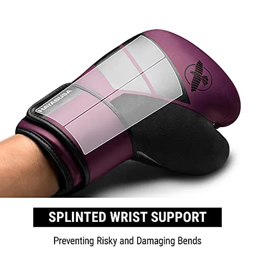 Hayabusa S4 Boxing Gloves & Hand Wraps Kit - Wine, 10oz