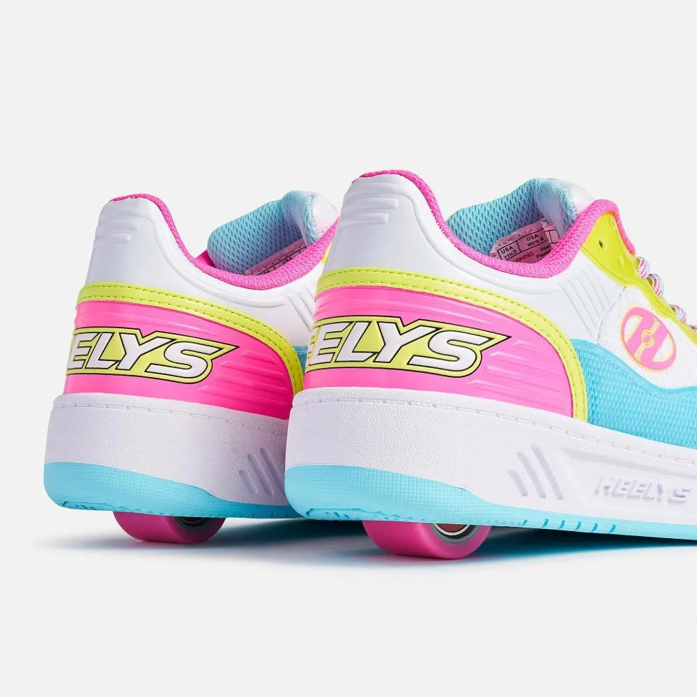 Heelys Rezerve FN Shoes - White / Neon Pink / Aqua / Yellow