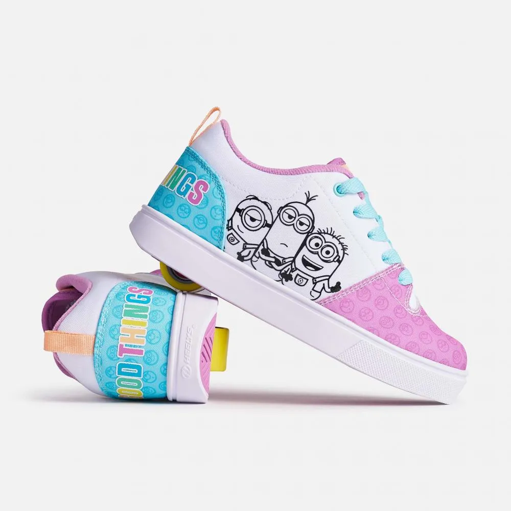 Heelys x Minions Ezzential Shoes - White / Purple / Sky Blue