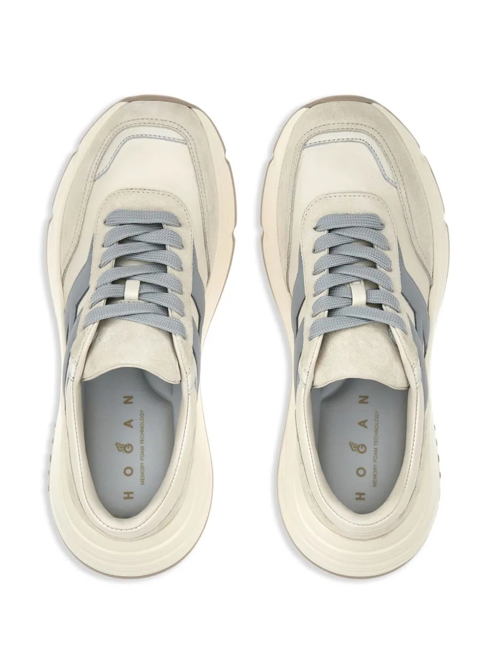 Hi-fi leather sneakers