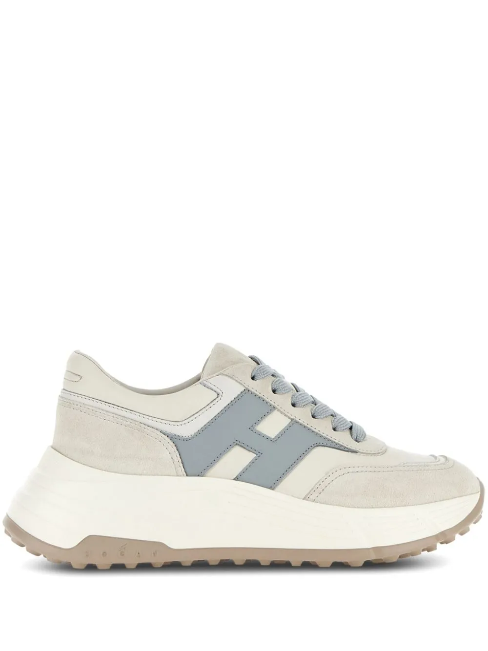 Hi-fi leather sneakers