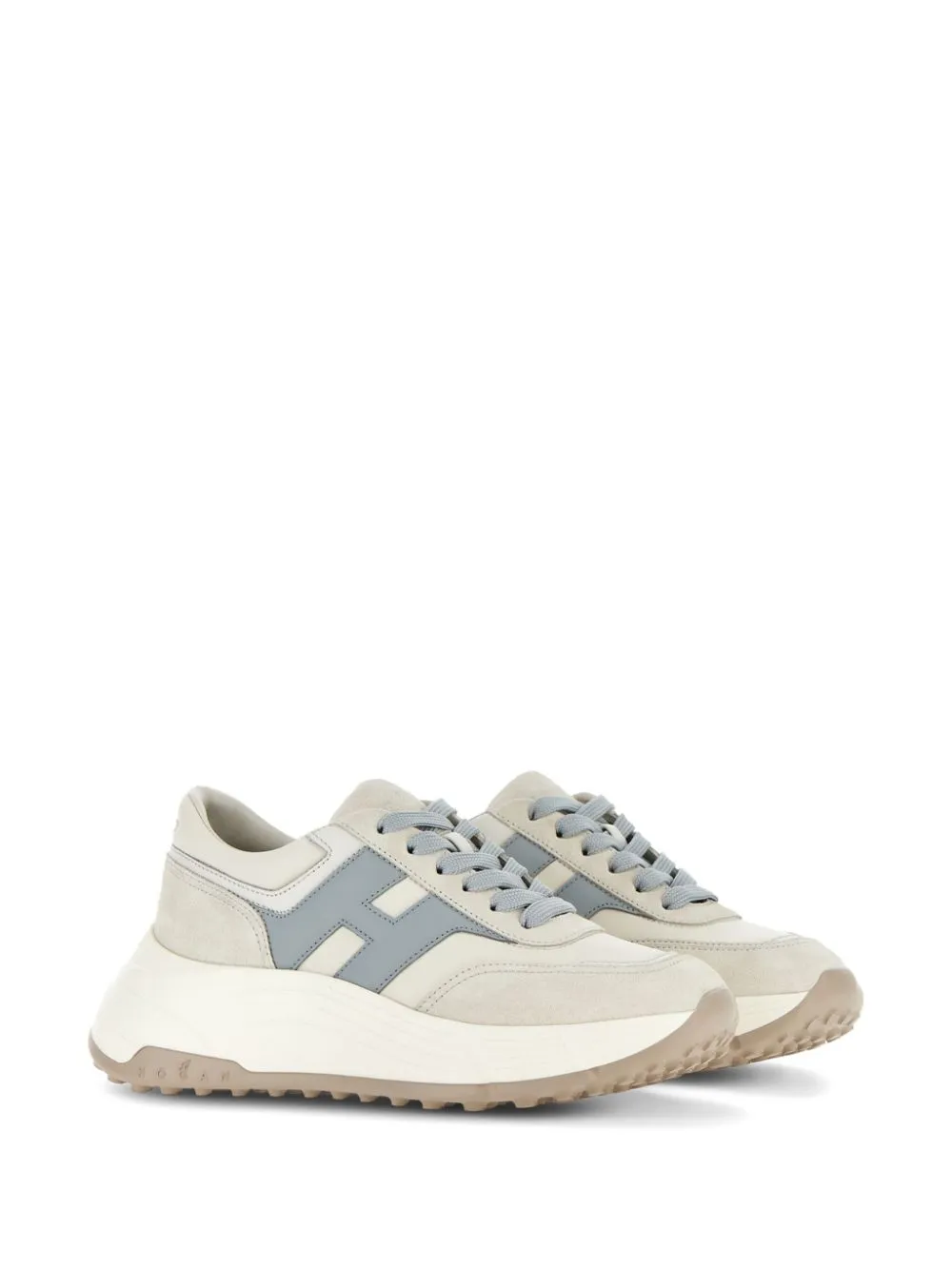 Hi-fi leather sneakers