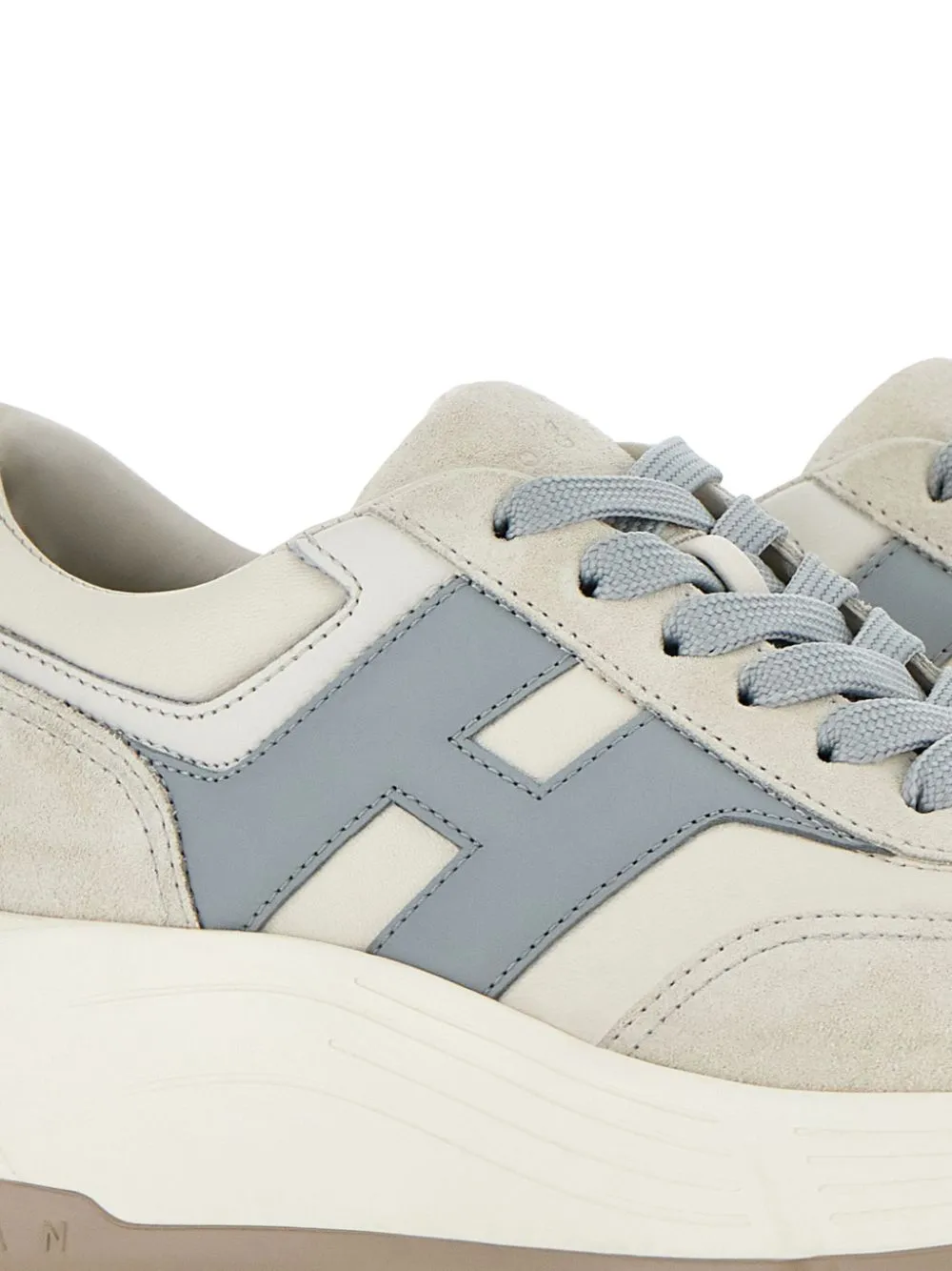 Hi-fi leather sneakers