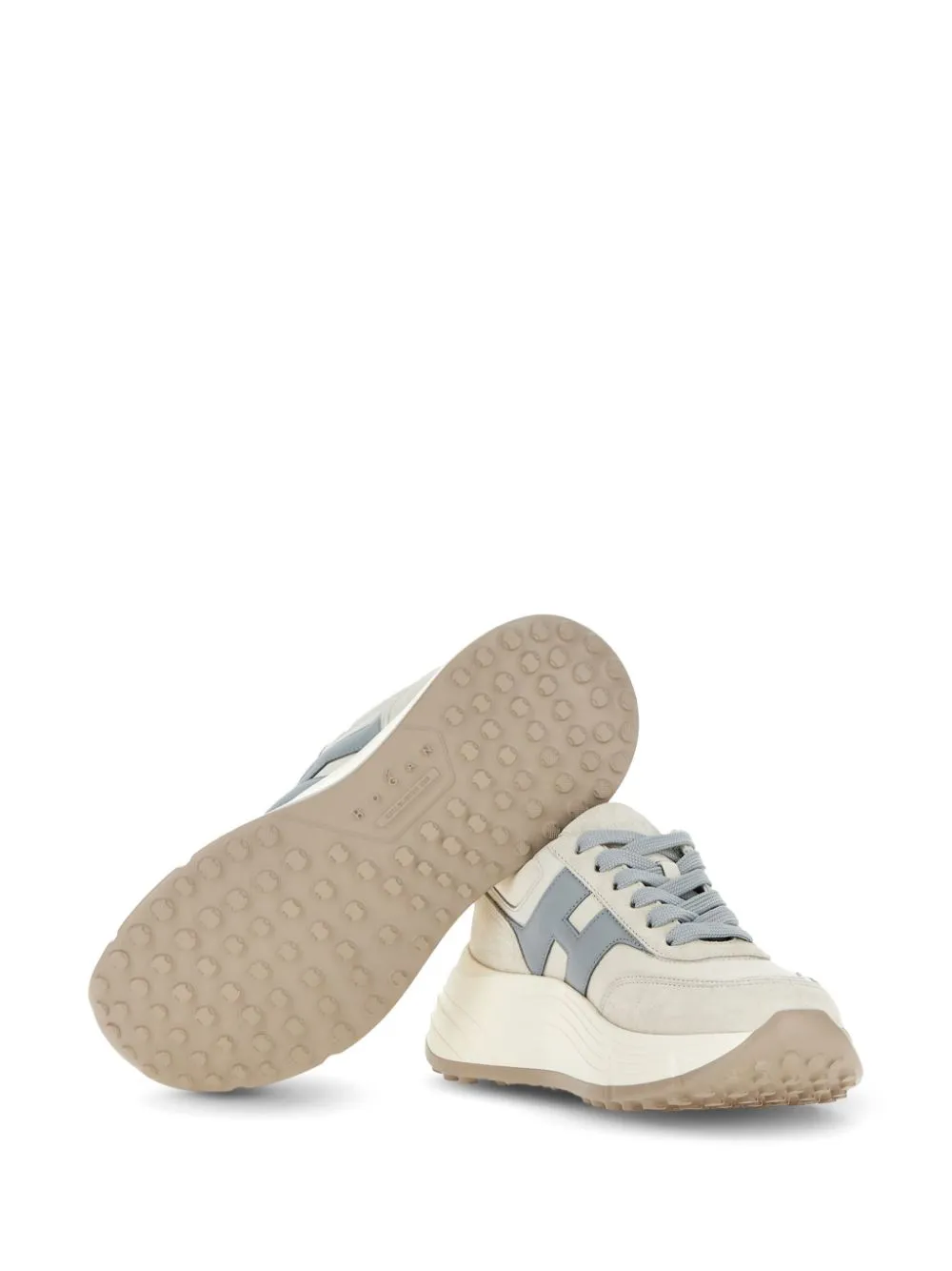 Hi-fi leather sneakers