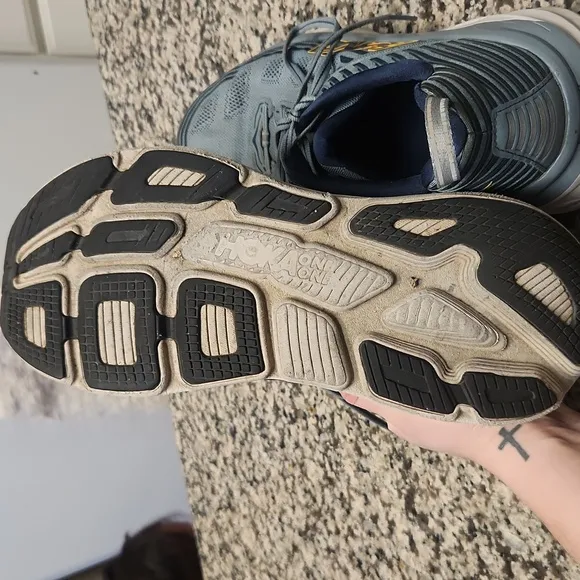 HOKA One One Bondi 6 Men's Blue Running Shoe Size 12.5