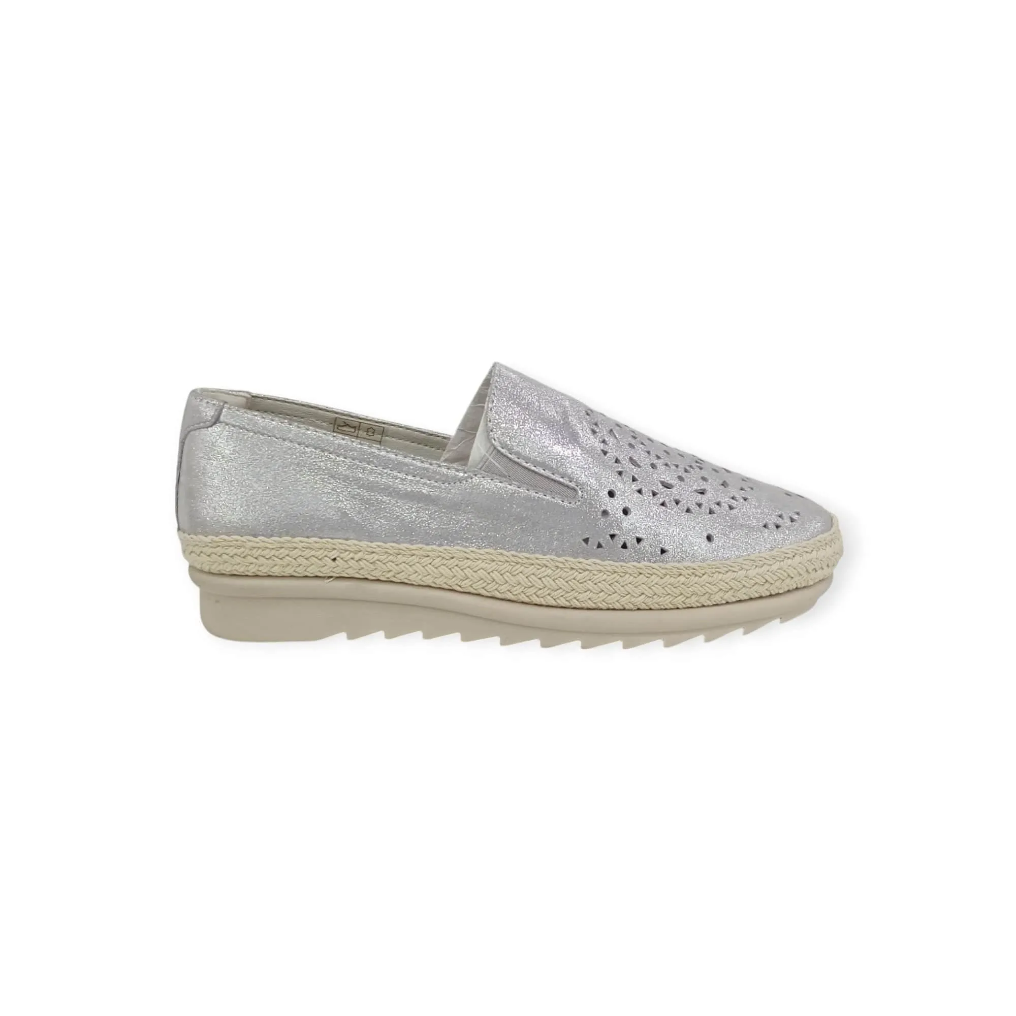 Hush Puppies Dory II Glaxo Silver Goat Spirit Leather