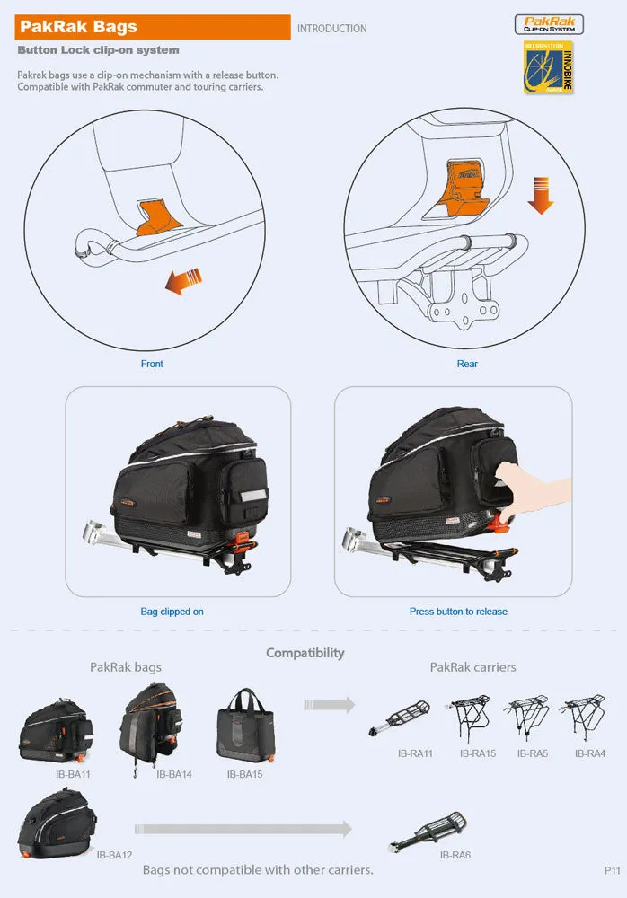 IBERA PakRak Mini Commuter Bag - 9.5L