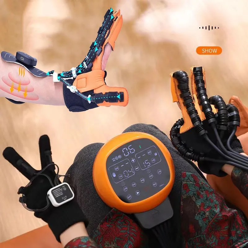 Intelligent Each Finger Precise Sensor Support Hand Training Robot Gloves