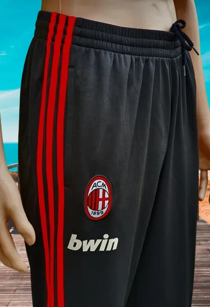 ITALIAN CALCIO AC MILAN 2008-2009 UEFA CHAMPIONS LEAGUE PRESENTATION & TRAINING ADIDAS JOGGING PANTS SIZE MEDIUM 38/40   SOLD !!!