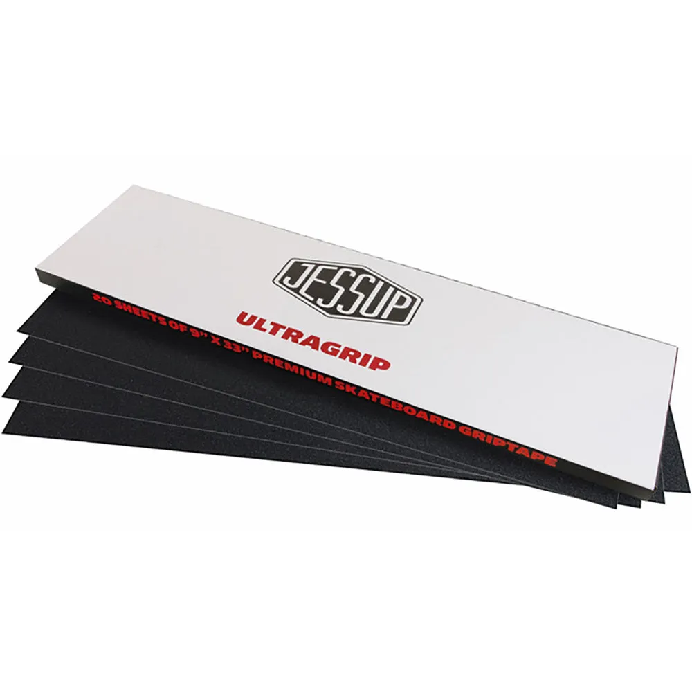 Jessup ULTRAGRIP Skateboard Griptape Black Sheet 9" x 33"
