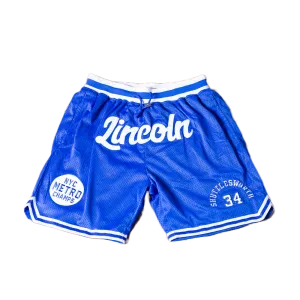 JESUS SHUTTLESWORTH BLUE BASKETBALL SHORTS