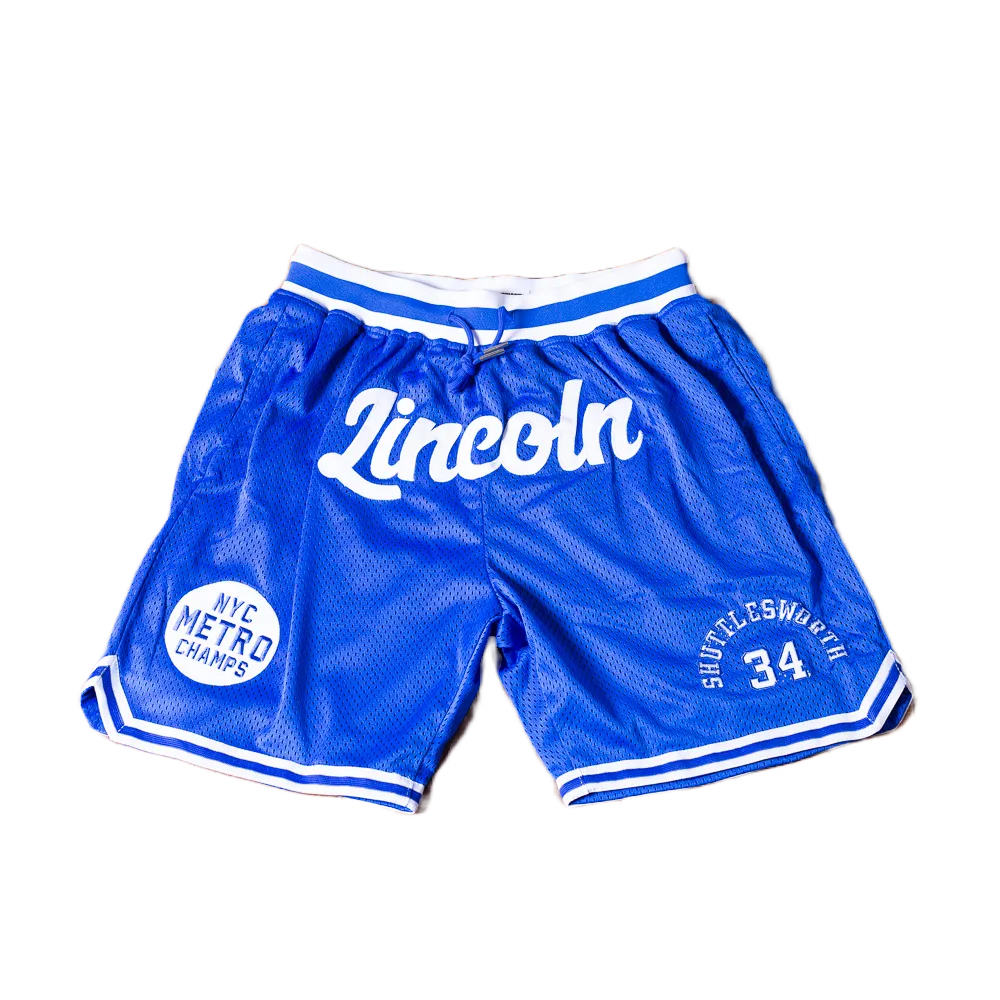 JESUS SHUTTLESWORTH BLUE BASKETBALL SHORTS