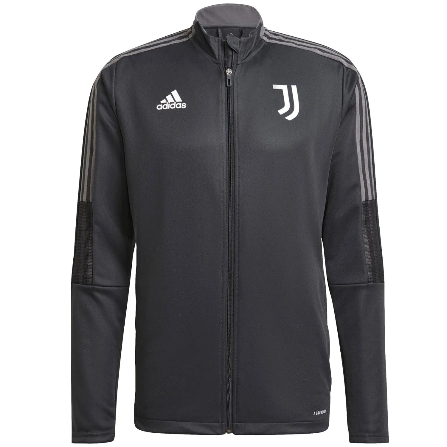 Juventus dark grey training bench Soccer tracksuit 2021/22 - Adidas