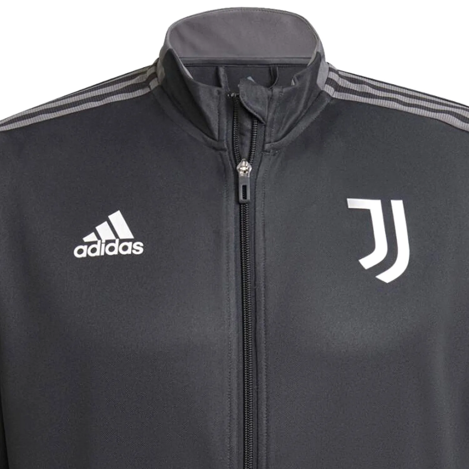 Juventus dark grey training bench Soccer tracksuit 2021/22 - Adidas
