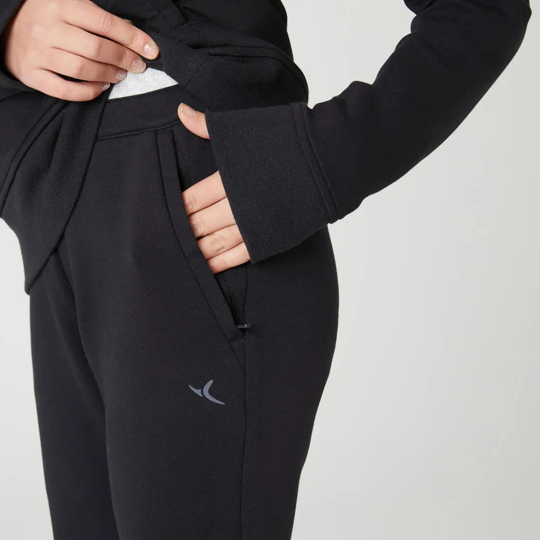 Kids' Breathable Cotton Jogging Bottoms 900 - Light