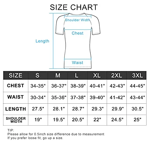 Komprexx Sport T-Shirts for Men - Quick Dry Wicking - Running Tops Training Tee Short Sleeve Sportswear(DarkBlue,XL)