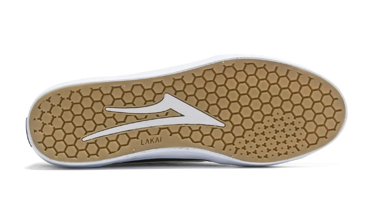 LAKAI SKATE SHOES: FLACO 11. Navy/Gum. Size 7,9