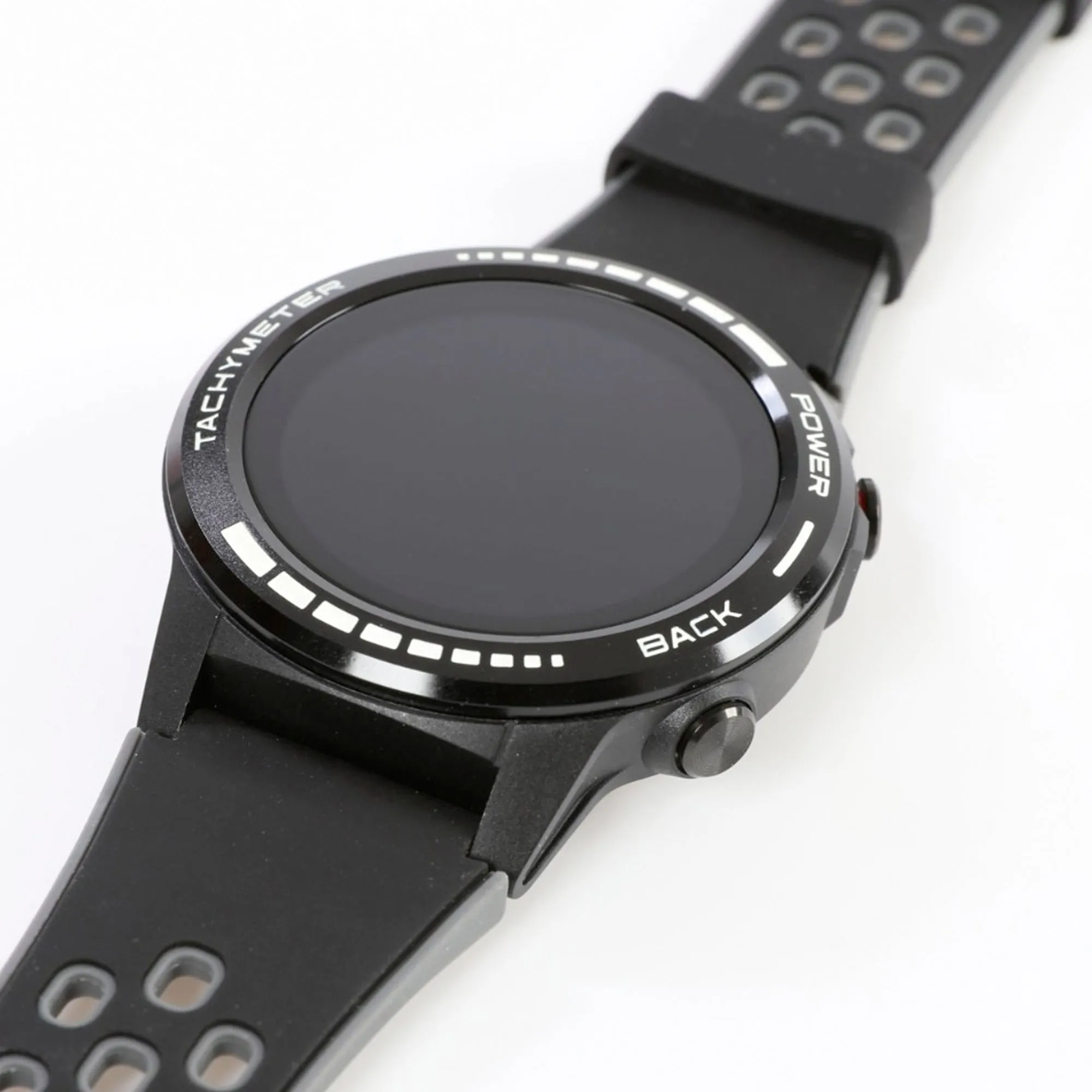 LFC Mens Black Leather Strap Smart Watch