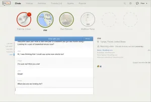 Live Chat customer support software.