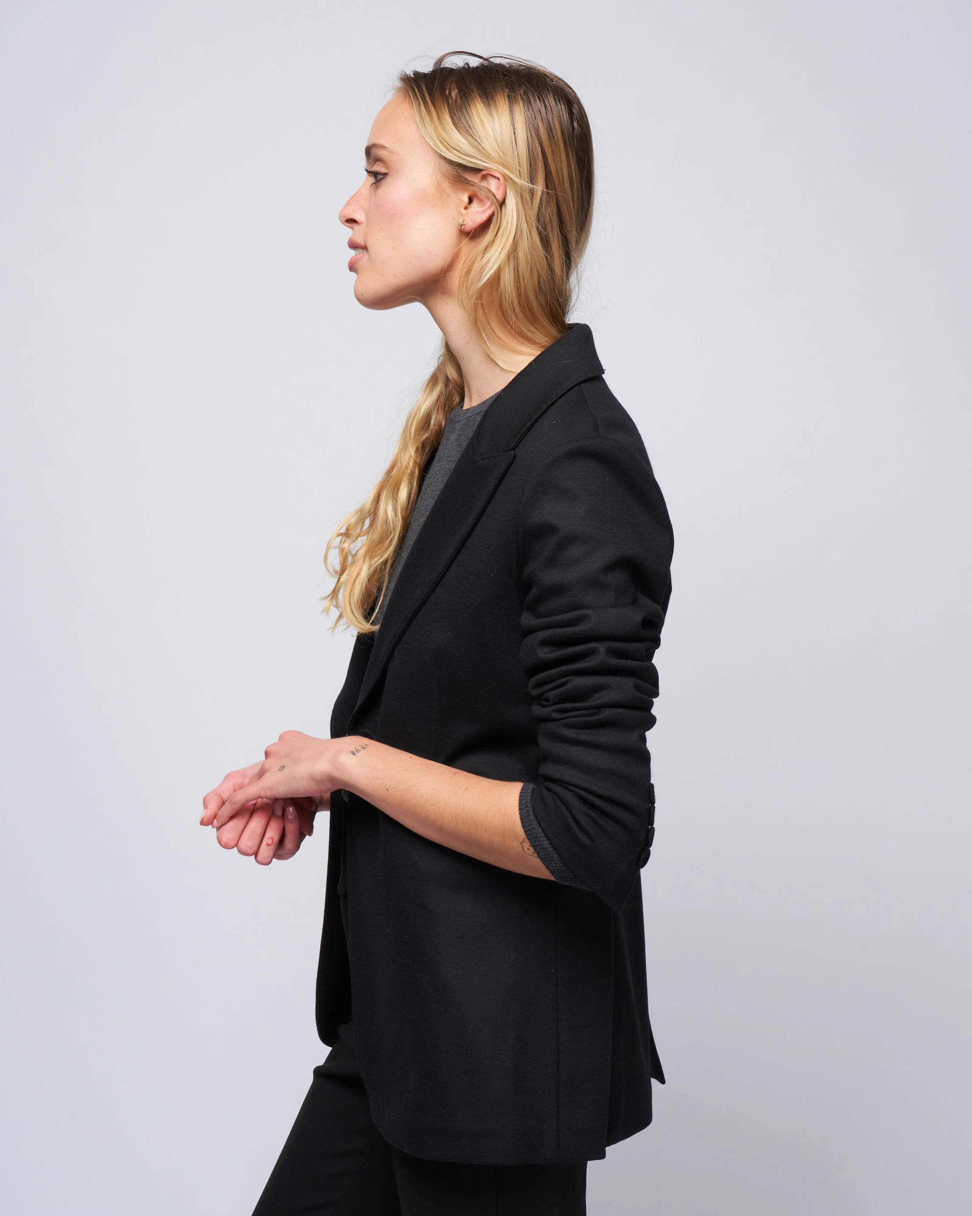 long lbt jacket - nero