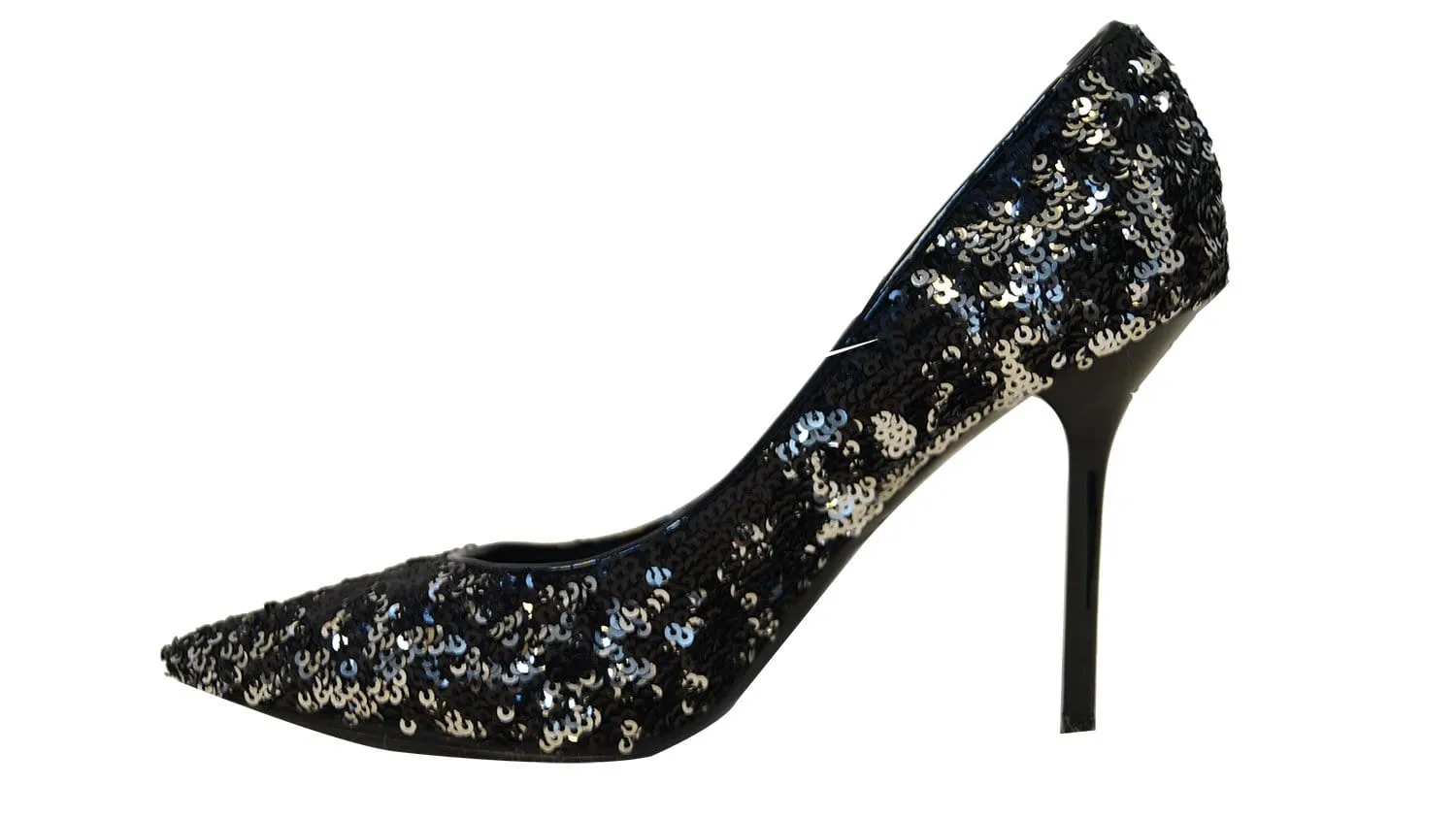 LOUIS VUITTON Black Sequin Liza Pumps Size 35.1/2 - Sale