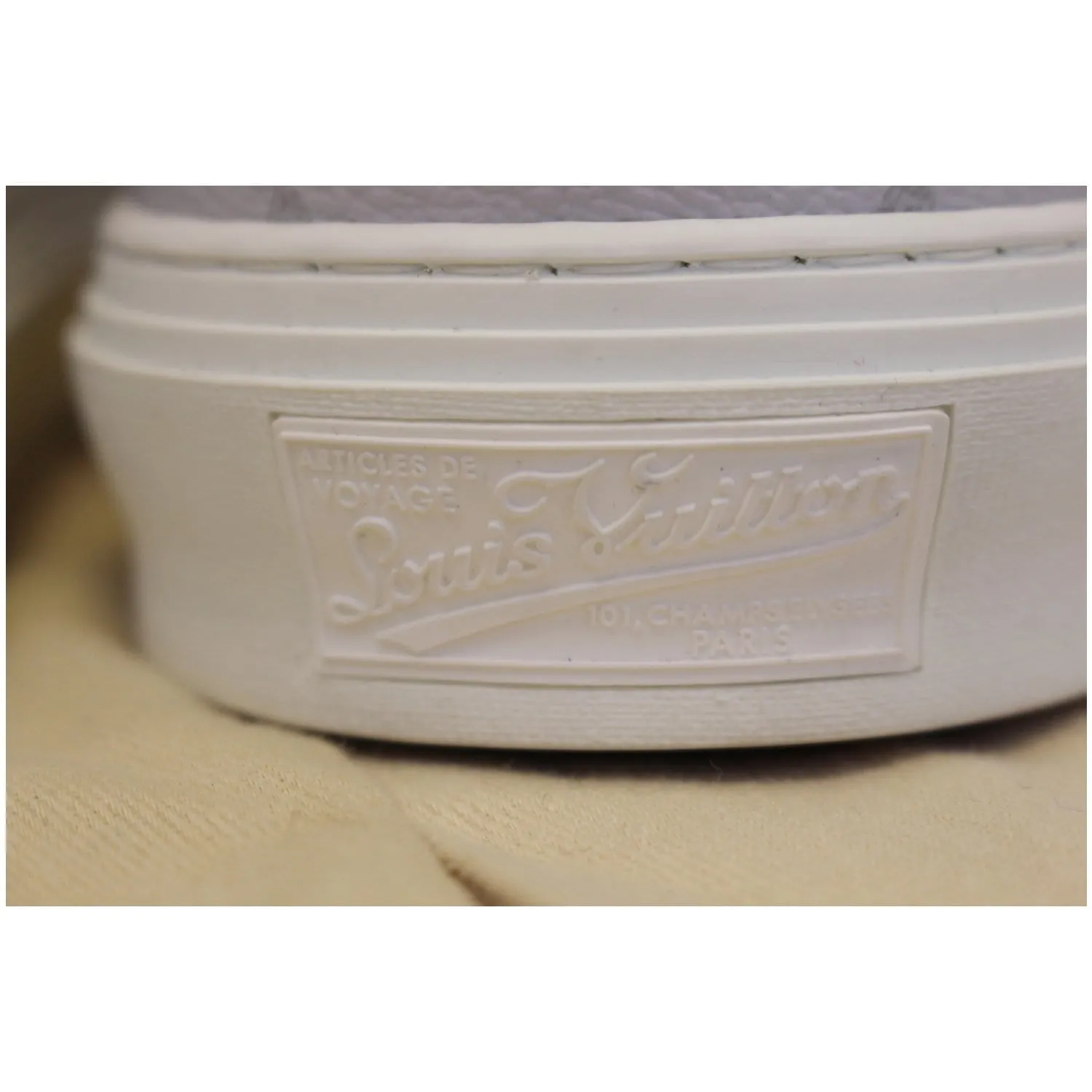 LOUIS VUITTON Trocadero Monogram Sneakers White US 9
