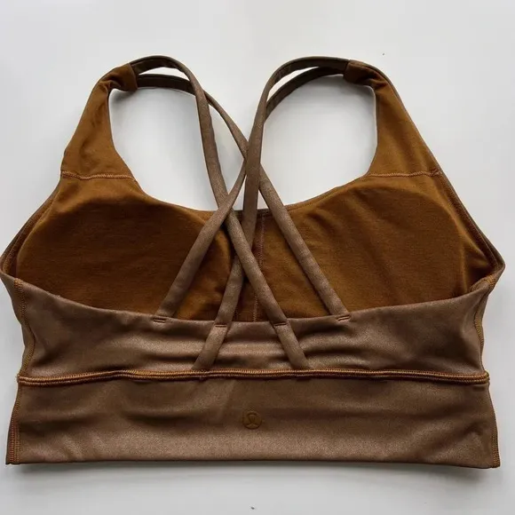 Lululemon Energy Bra Long Line Shine Size 8