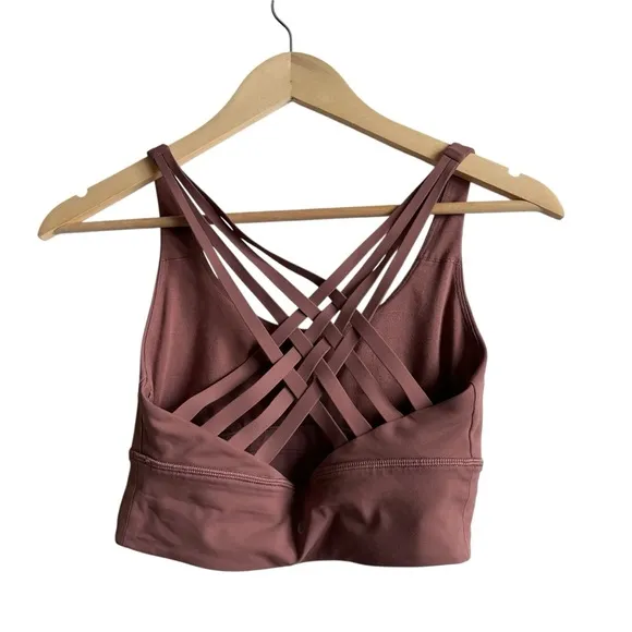 Lululemon Free To Be Moved Bra Size 4 Red Dust