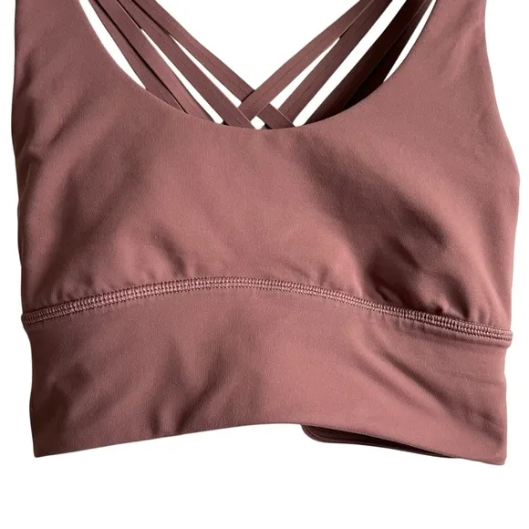 Lululemon Free To Be Moved Bra Size 4 Red Dust
