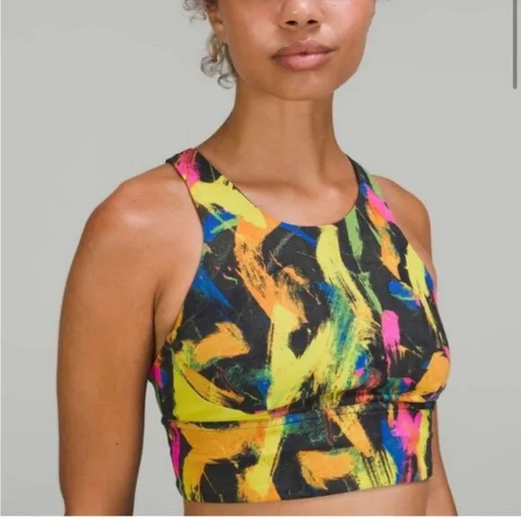 Lululemon Wunder Train Longline Bra Medium Support C/D Cup Size 8
