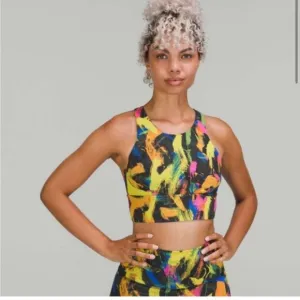 Lululemon Wunder Train Longline Bra Medium Support C/D Cup Size 8