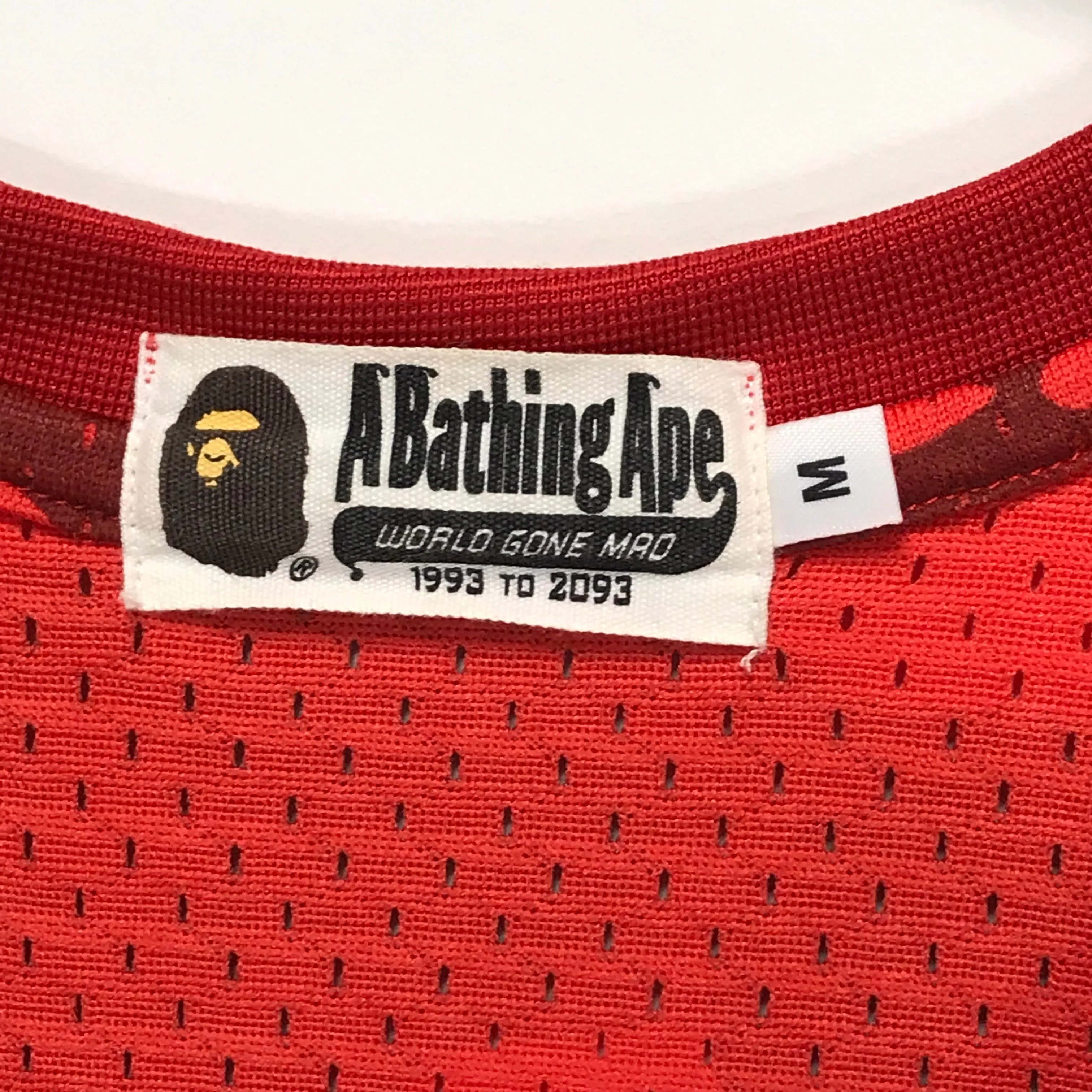 [M] A Bathing Ape Bape Color Camo Mesh Basketball Jersey