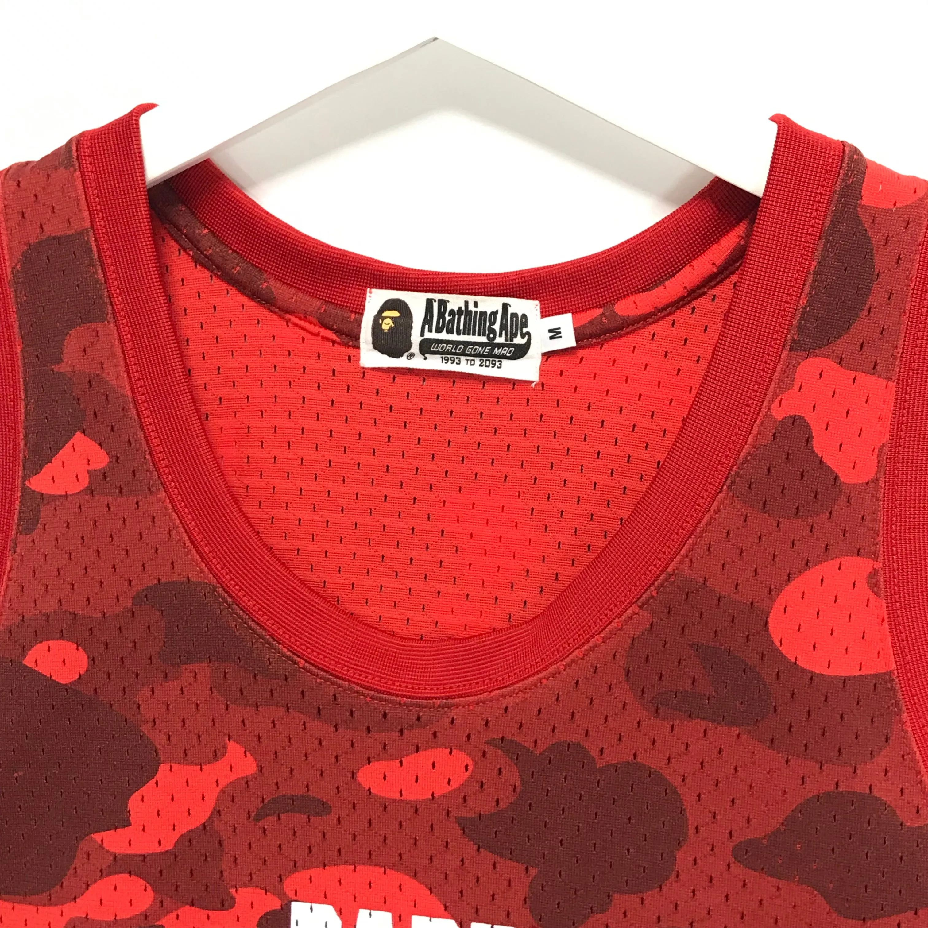 [M] A Bathing Ape Bape Color Camo Mesh Basketball Jersey