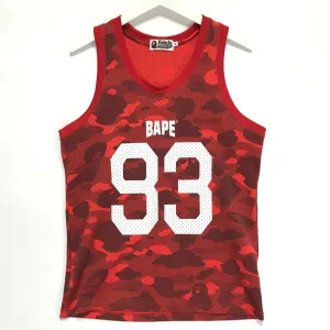 [M] A Bathing Ape Bape Color Camo Mesh Basketball Jersey