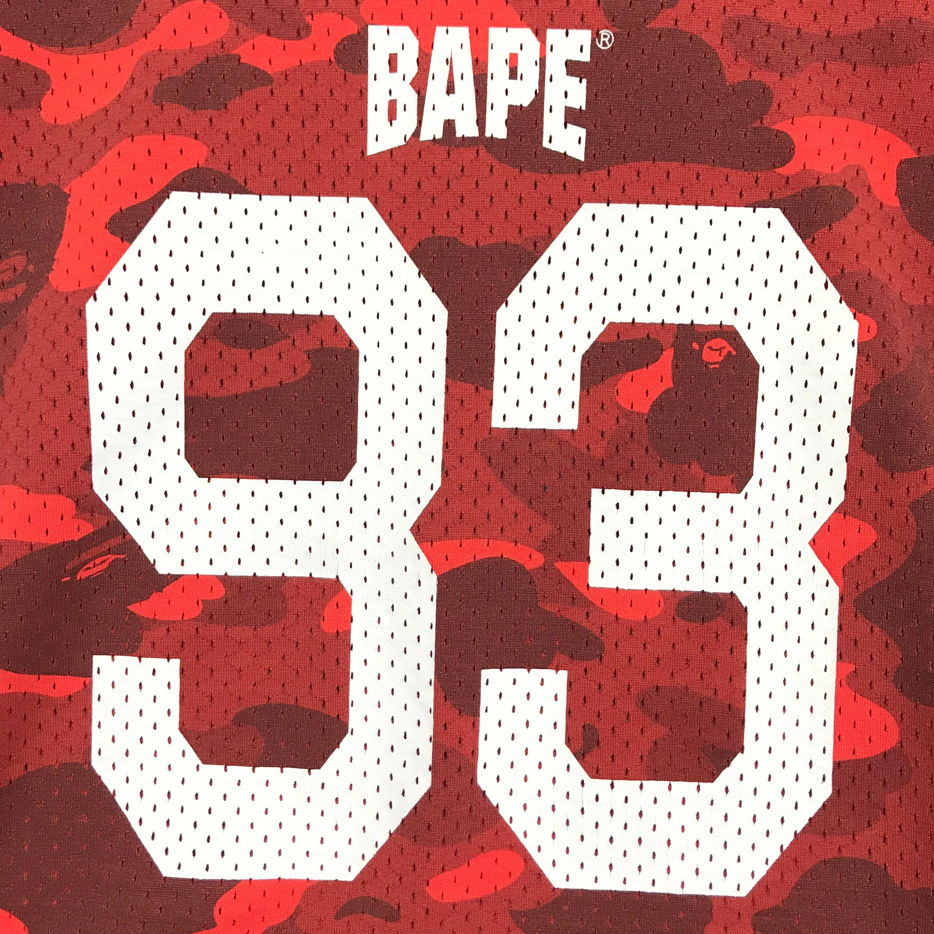 [M] A Bathing Ape Bape Color Camo Mesh Basketball Jersey